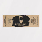 Modèle Étiquette d'huile de barbe paquet produit