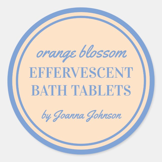 modèle étiquette pour les comprimés effervescents  (Devant)