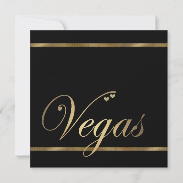 Modèle Faire-part de mariage de Las Vegas (Devant)