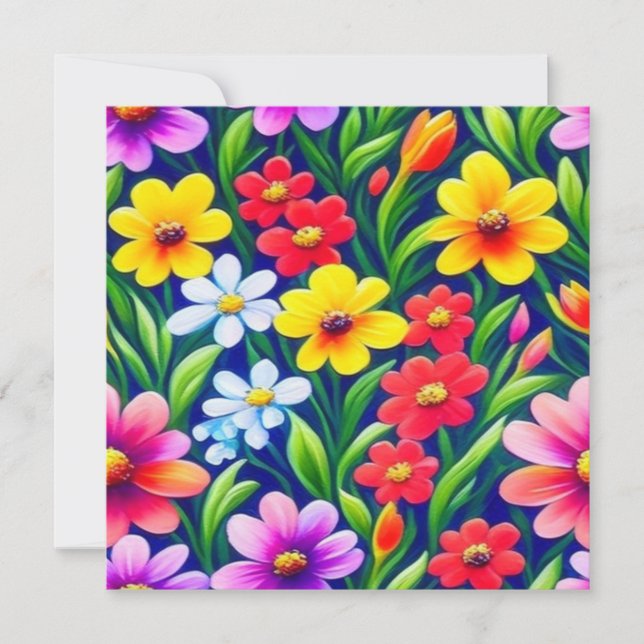 Modèle floral coloré (Devant)