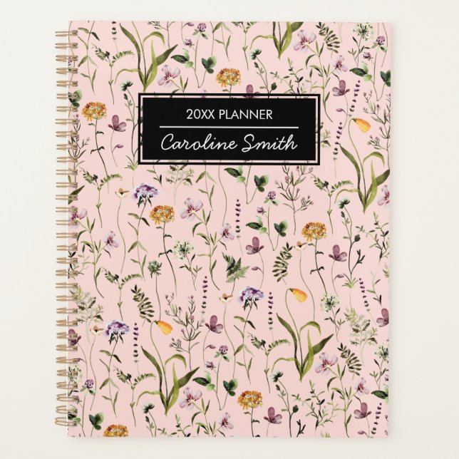 Modèle floral de jardin Fleur sauvage personnalisé (Devant)