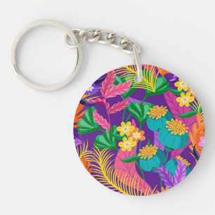 Modèle floral exotique coloré-23148