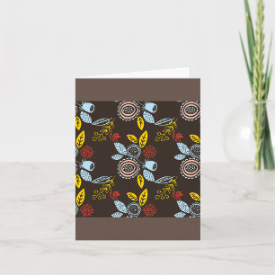 Modèle floral rétro