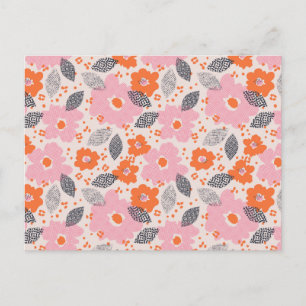 Modèle floral rétro mou