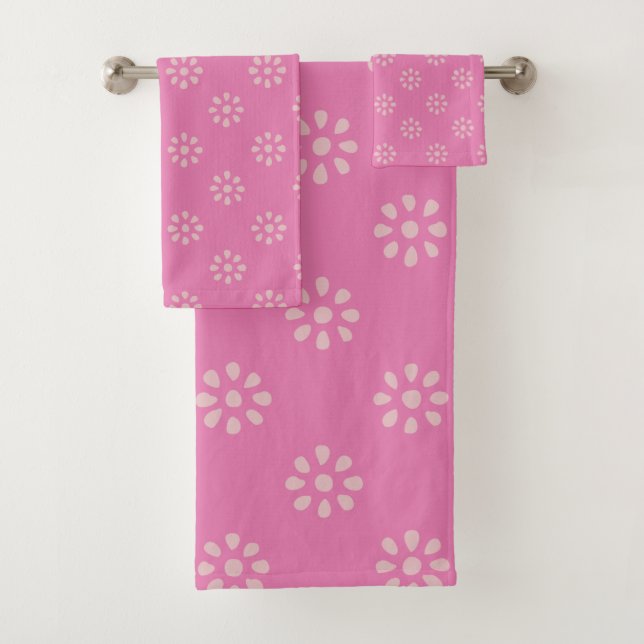 Modèle Floral rétro rose Super Boho esthétique (En situation)