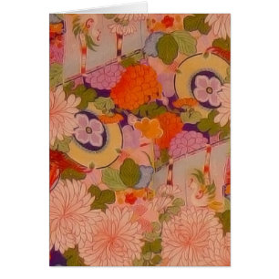 Modèle floral rose kimono