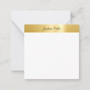 Modèle Gold Blanc Calligraphié Nom du script
