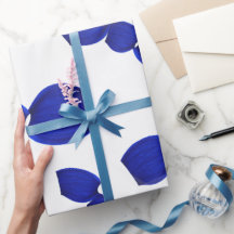 Modèle graphique papier cadeau bleu
