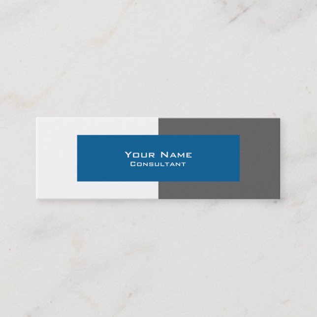 Modèle gris et bleu professionnel de carte de (Devant)