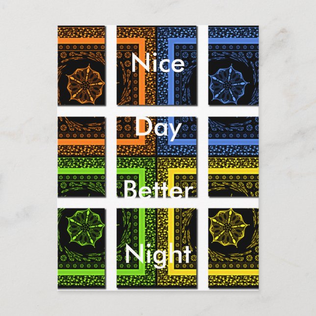 Modèle horizontal carte postale (Devant)