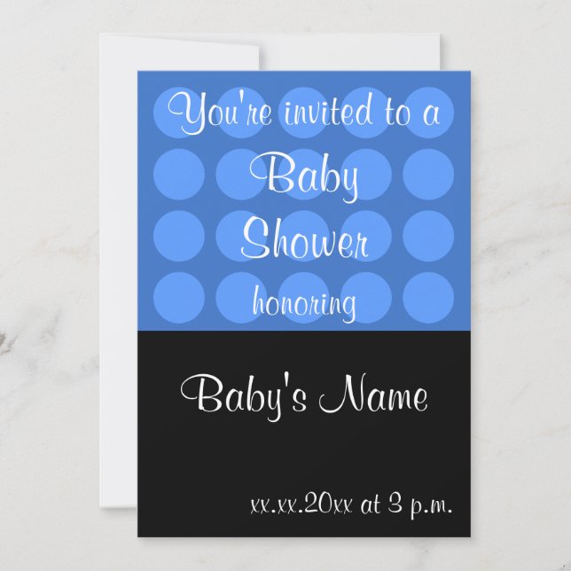 Modèle Invitation baby shower - Pour Homme (Devant)