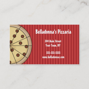 Modèle italien de carte de visite de Pizzaria de