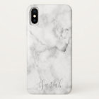Modèle Marbre blanc Motif iPhone XS Coque