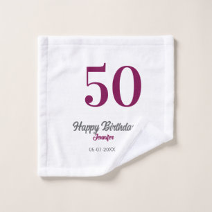 modèle mauve 50e anniversaire ajouter nom date ann