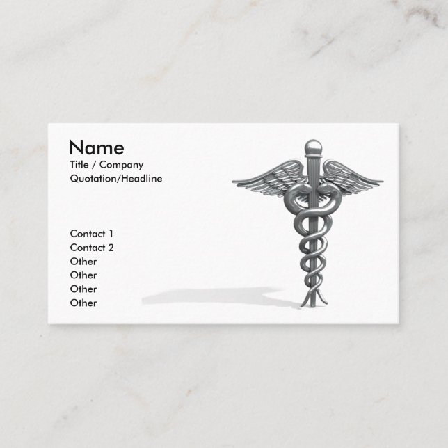 Modèle Médicale I de carte de visite (Devant)