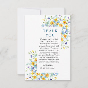 Modèle minimaliste du Merci Fleur sauvage