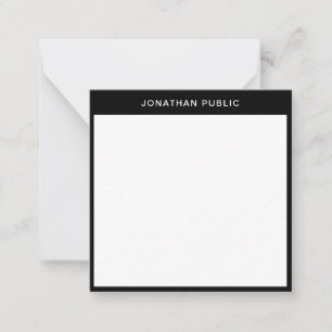 Modèle minimaliste moderne Elégante frontière noir
