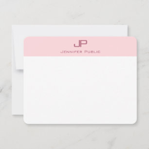 Modèle minimaliste monogramme élégant