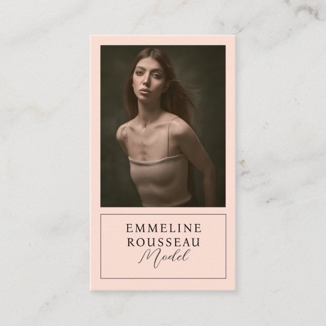 Modèle moderne Carte de visite photo professionnel (Devant)