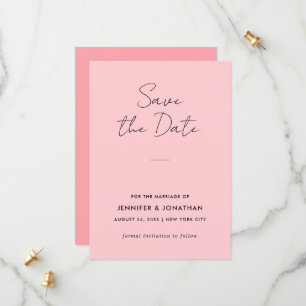 Modèle Moderne de Typographie Rose Pâle Élégant