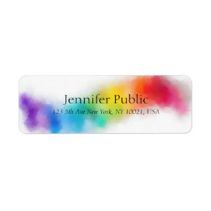 Modèle moderne du Colorful Abstract Rainbow Colors