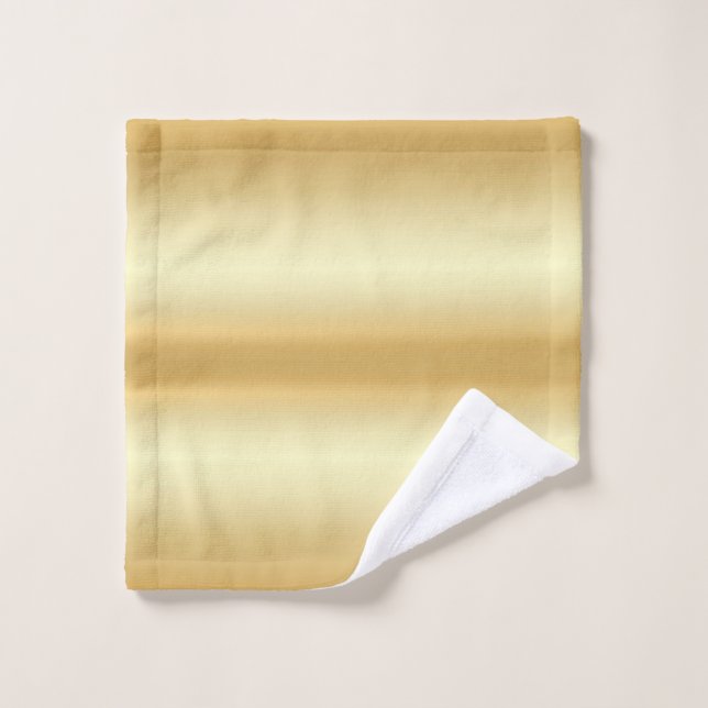 Modèle moderne glamour personnalisé Faux Gold Blan (Gant de toilette)