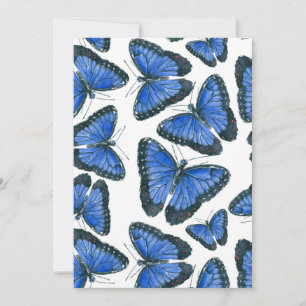 Modèle motif de papillon bleu morpho