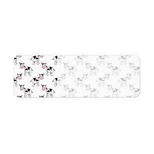 Modèle noir et blanc de vache