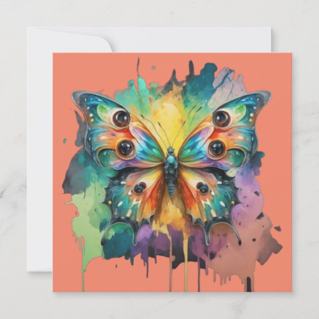 Modèle papillon coloré (Devant)