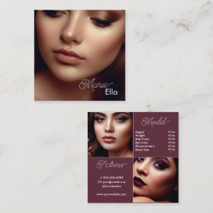 Modèle photo de carte comp moderne Plain Bourgogne