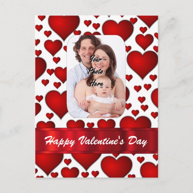 Modèle photo de coeur Valentines jour (Devant)
