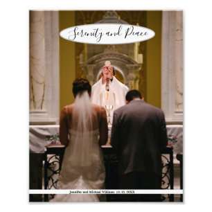 Modèle photo de messe Mariage catholique 8 x 10