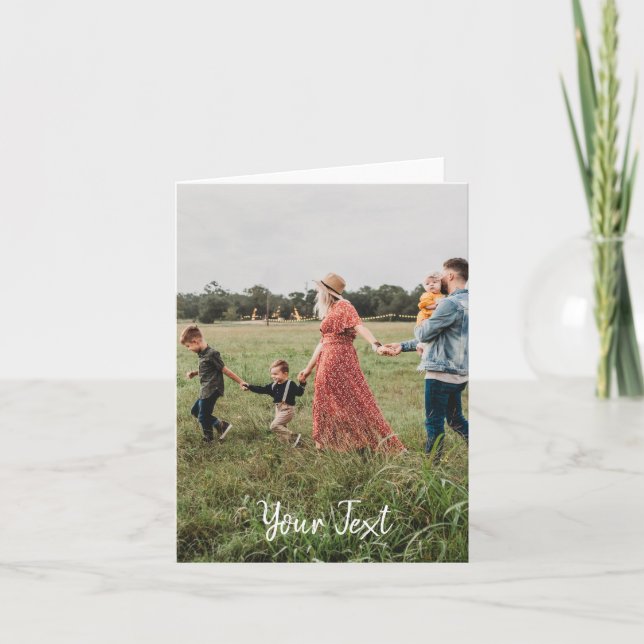Modèle photo et texte personnalisé (Devant)
