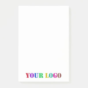 Modèle Post-it® du logo d'entreprise personnalisé