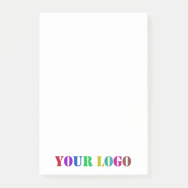 Modèle Post-it® du logo d'entreprise personnalisé (Devant)