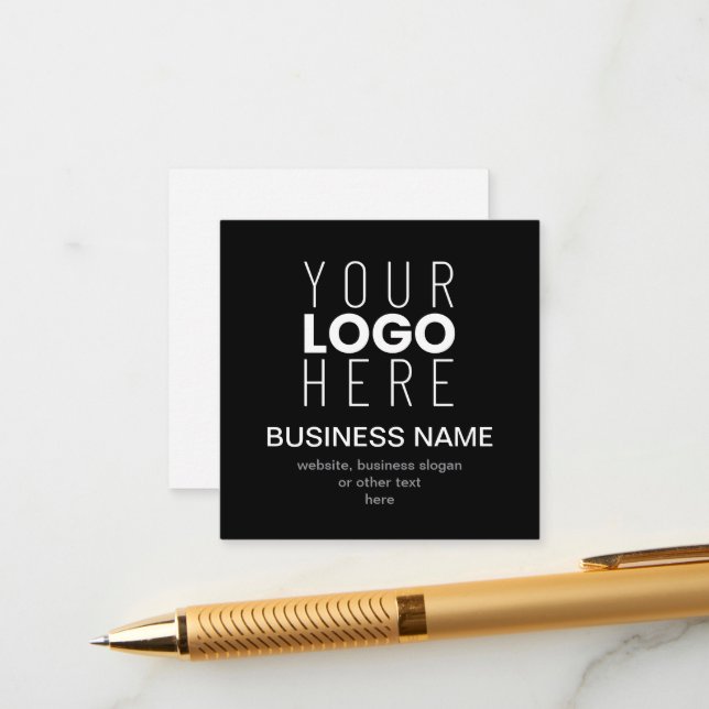 Modèle promotionnel simple pour le logo de votre e (Devant/Arrière en situation)