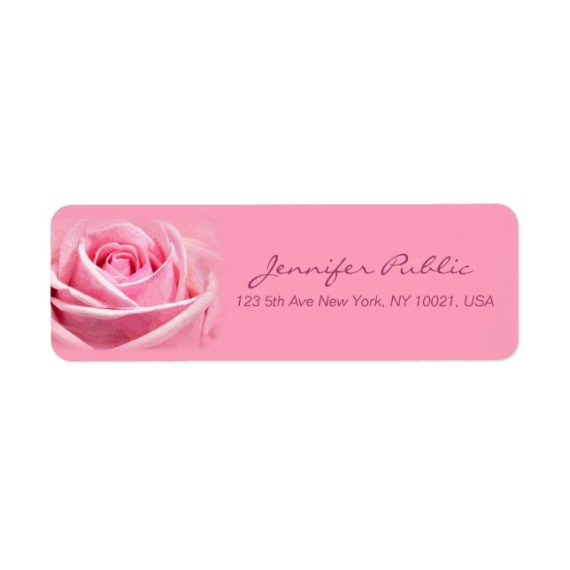 Modèle rose rose rose  Elégant à la main (Devant)