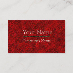 Modèle rouge de carte de visite