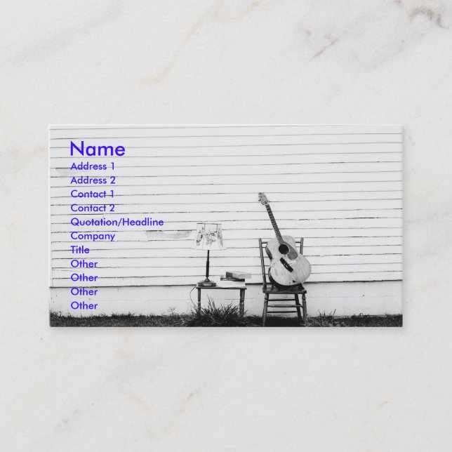 Modèle seul de carte d'industrie musicale de (Devant)