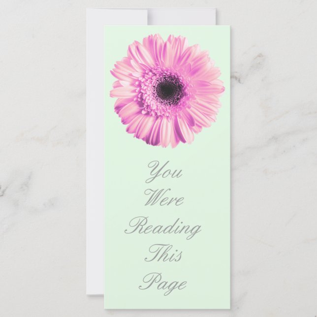 Modèle Signet rose Gerbera (Devant)
