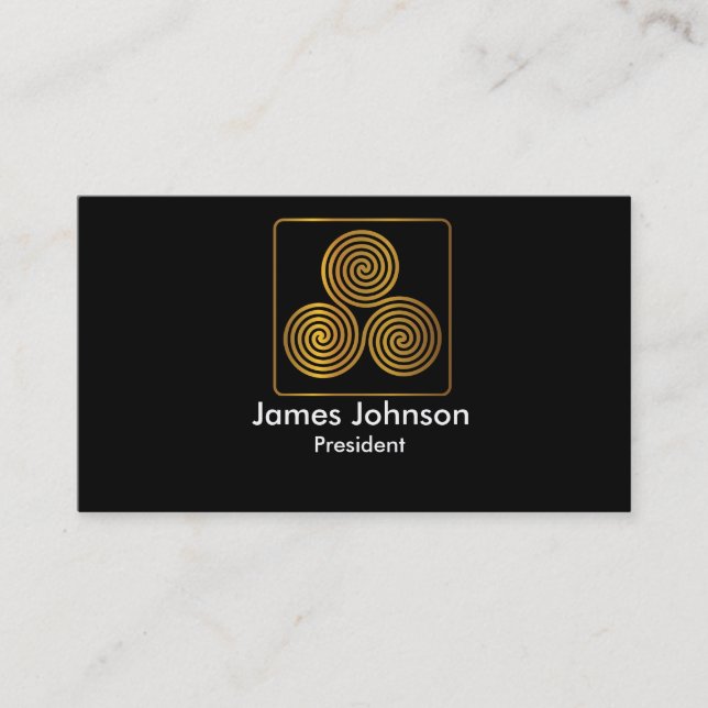Modèle simple de carte de visite de logo (Devant)