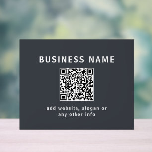 Modèle simple pour votre code QR   Gris charbon