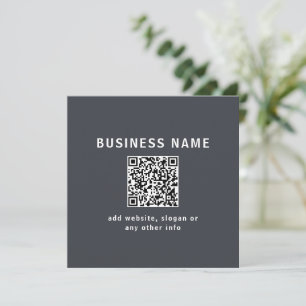 Modèle simple pour votre code QR Gris charbon