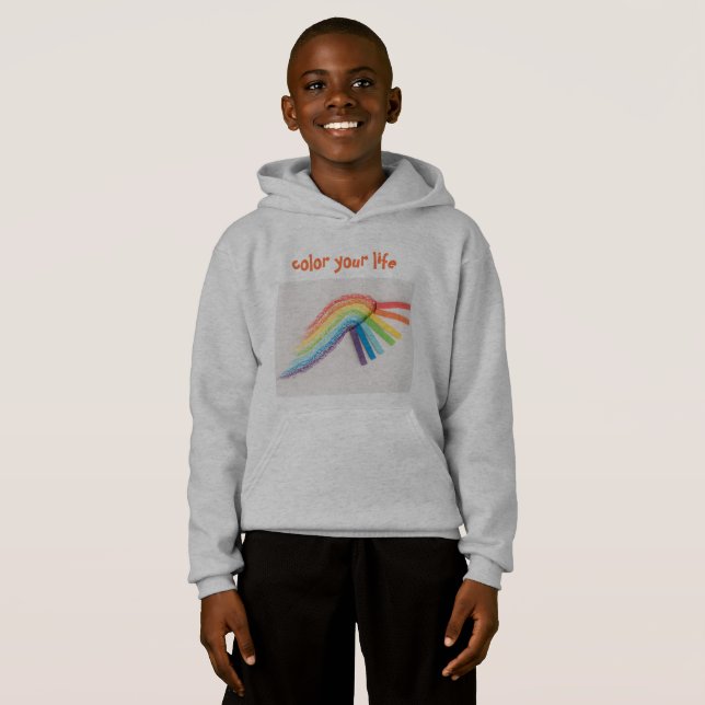 Modèle: Sweat - shirt à capuche de basculement des (Devant entier)