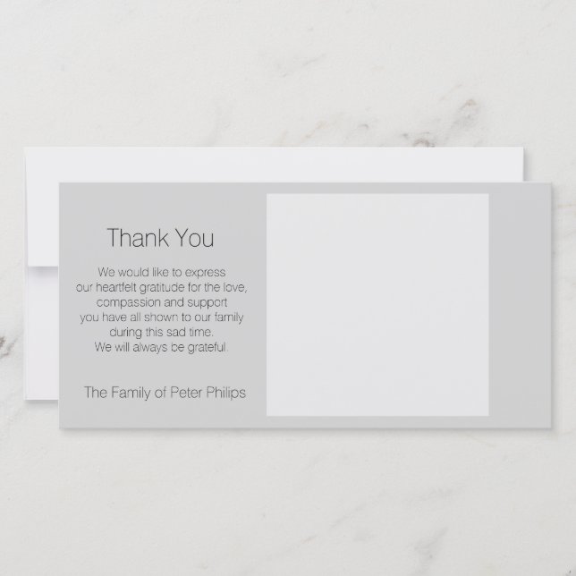 Modèle Sympathie Merci Ajouter une image préférée  (Devant)