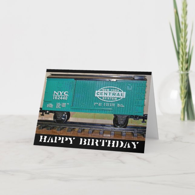 Modèle Train Joyeux anniversaire (Devant)