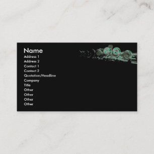 modèle vert de carte de visite de cannelure
