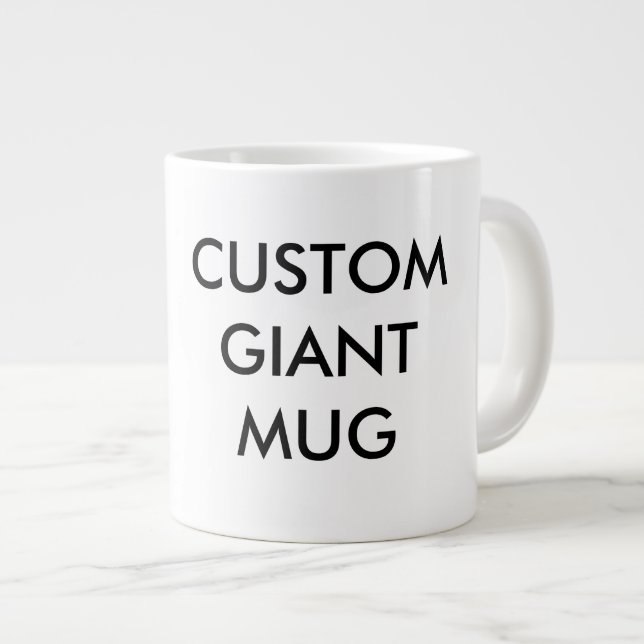 Modèle vierge de Mug Giant Personnalisé (Devant droit)