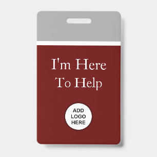 Modèles de badges Logo I'm Here To Help