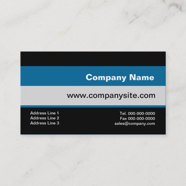 Modèles de carte de visite de conception linéaire  (Devant)